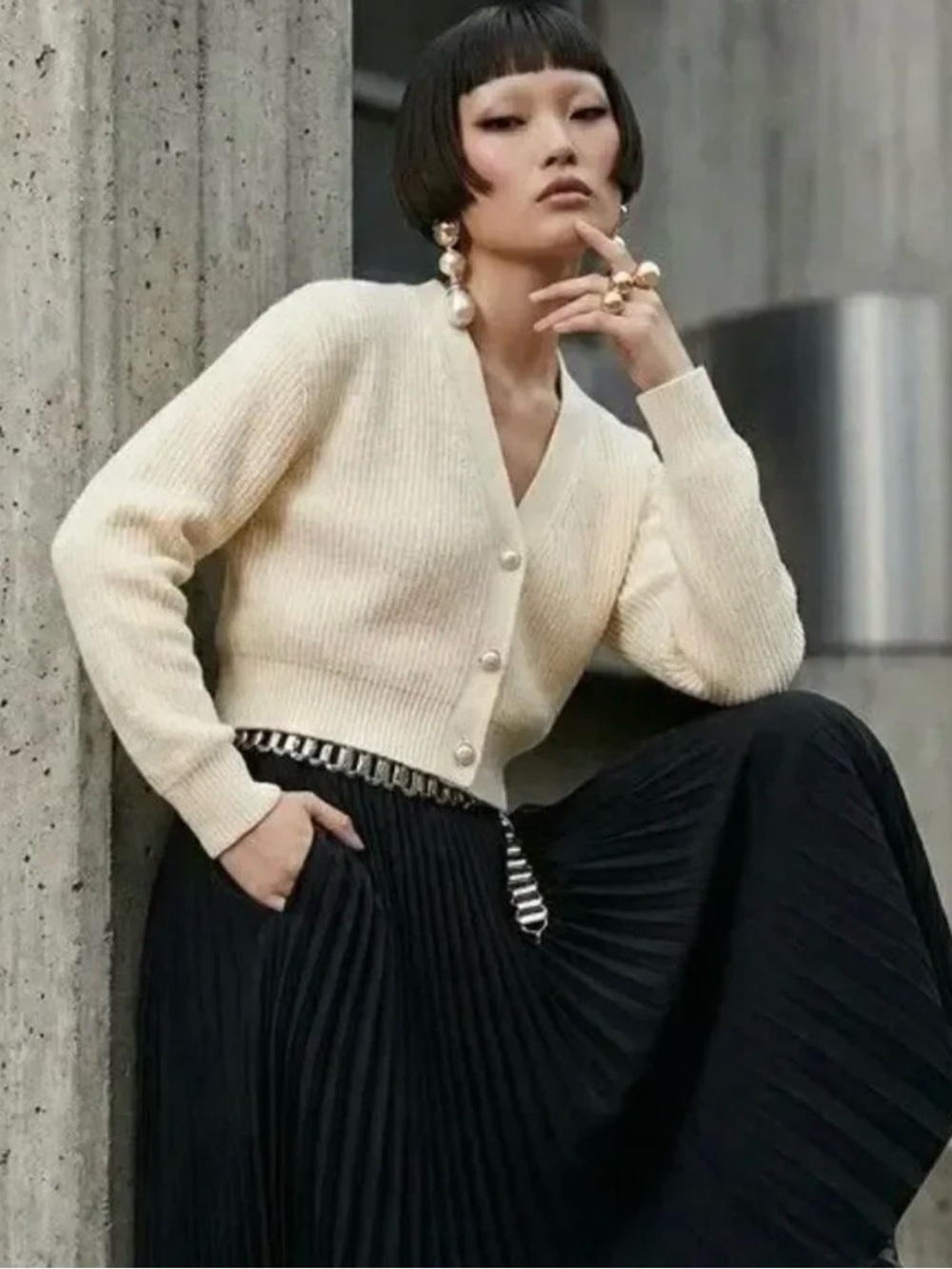 Cinq à Sept NEW Palmer V-Neck Cardigan